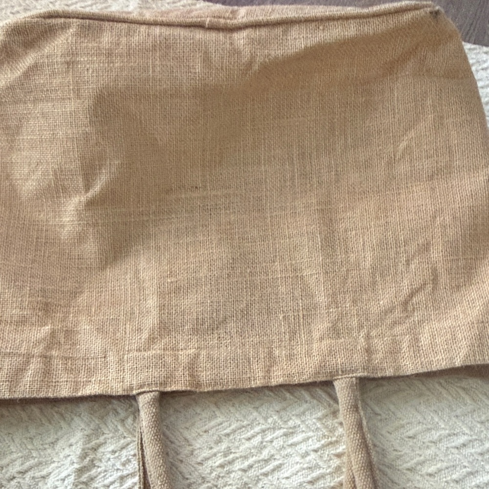 Beige Tote Bag with sequin Turtle Design - Picture 4 of 8